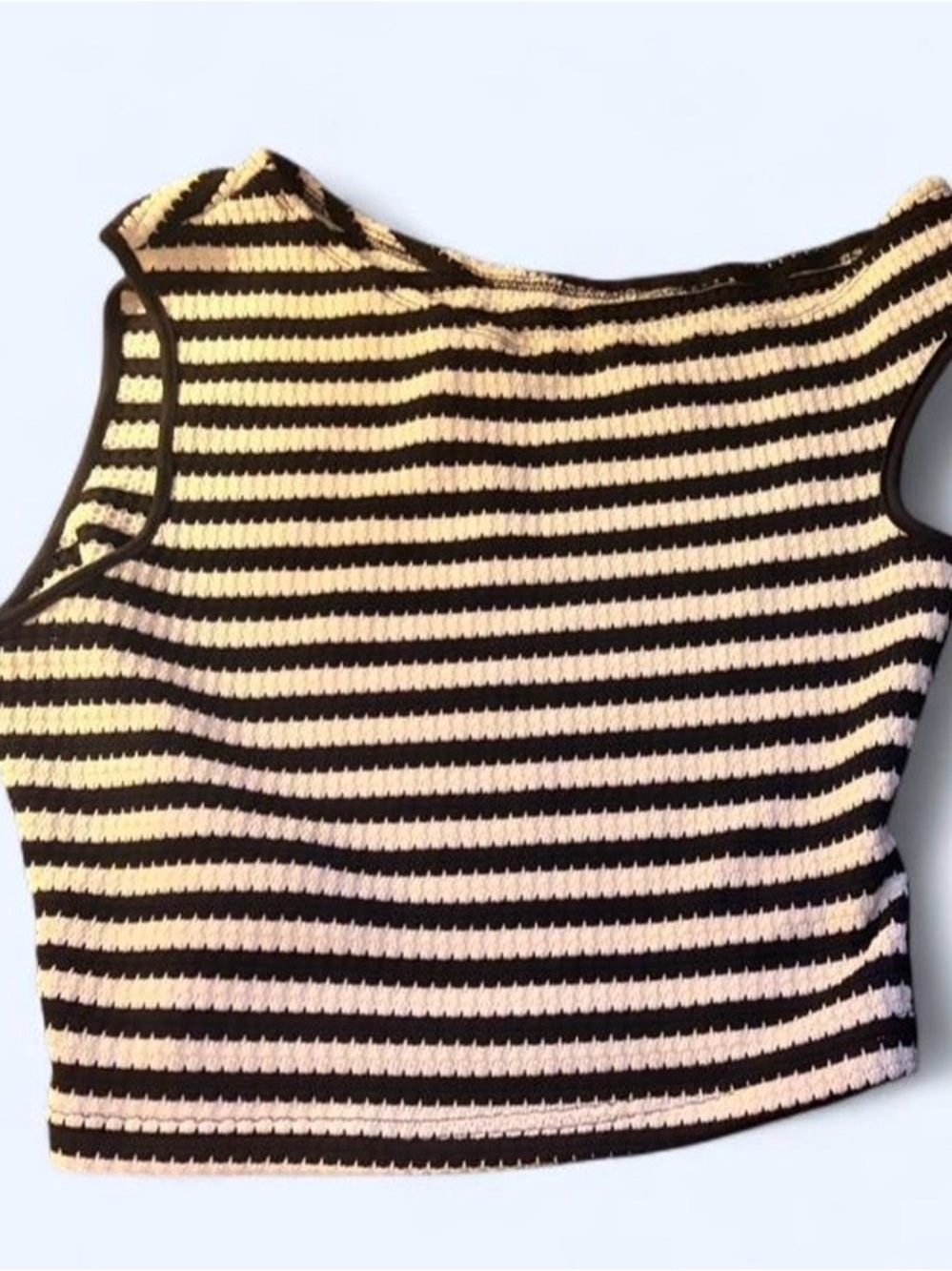Black & White Striped Short Set